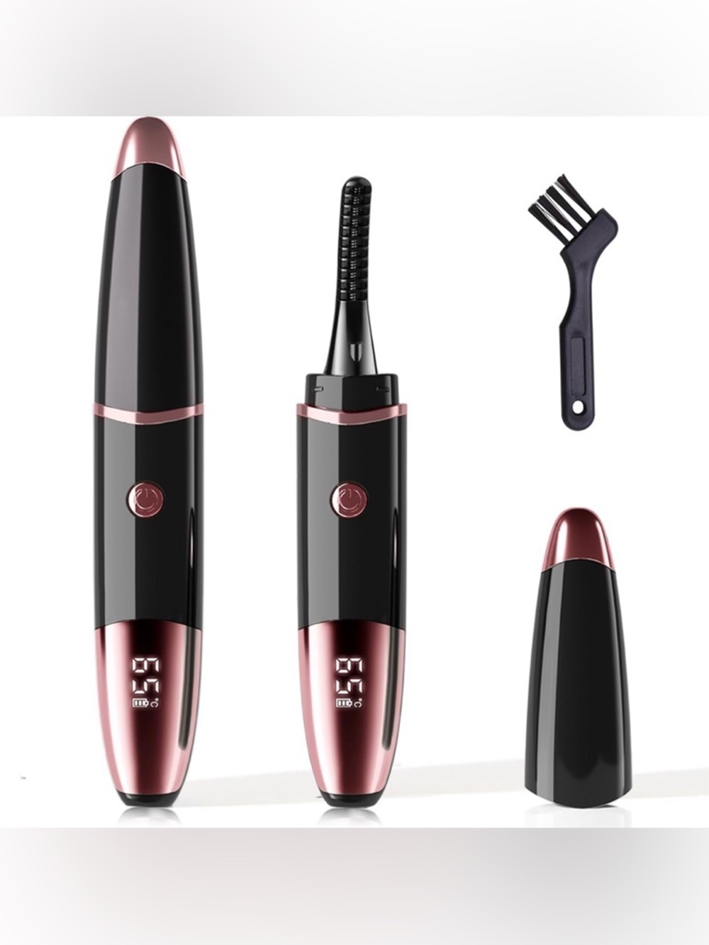 Electric Precision Eyelash Curler - Black & Rose Gold